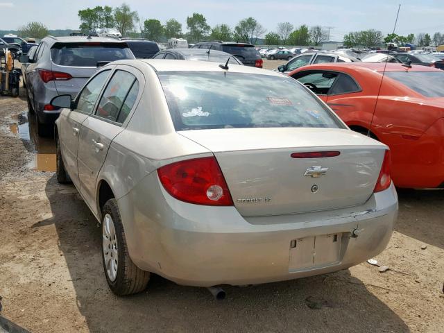 1G1AT58H397201472 - 2009 CHEVROLET COBALT LT SILVER photo 3