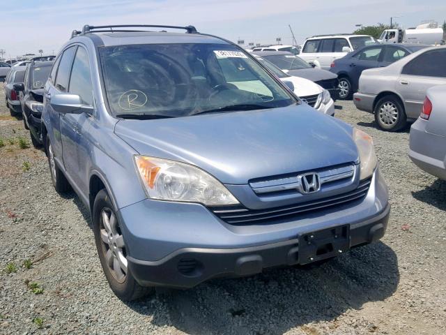 JHLRE38718C052245 - 2008 HONDA CR-V EXL BLUE photo 1