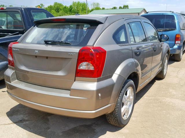 1B3HB48B27D328485 - 2007 DODGE CALIBER SX GRAY photo 4