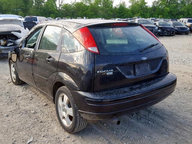 1FAHP37N77W316025 - 2007 FORD FOCUS ZX5 BLACK photo 3