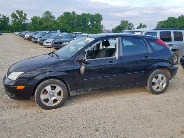 1FAHP37N77W316025 - 2007 FORD FOCUS ZX5 BLACK photo 9