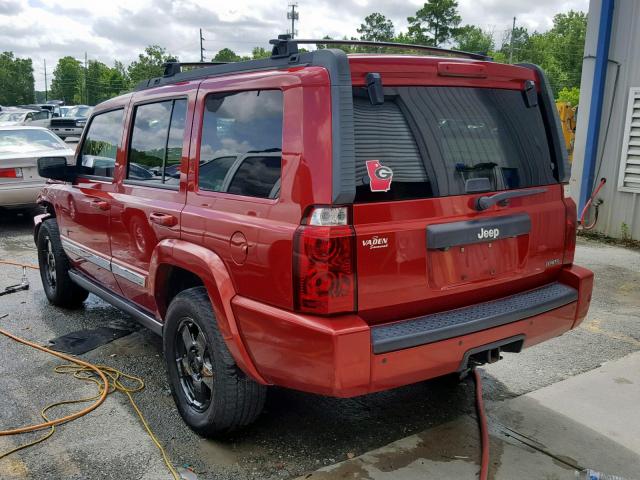 1J4RH4GT5AC114013 - 2010 JEEP COMMANDER RED photo 3