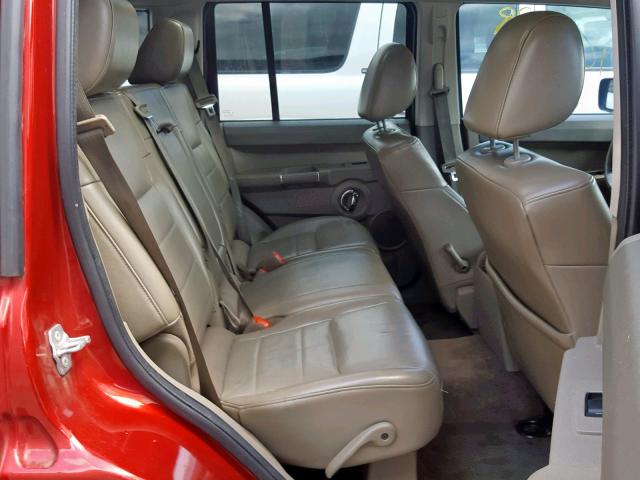 1J4RH4GT5AC114013 - 2010 JEEP COMMANDER RED photo 6