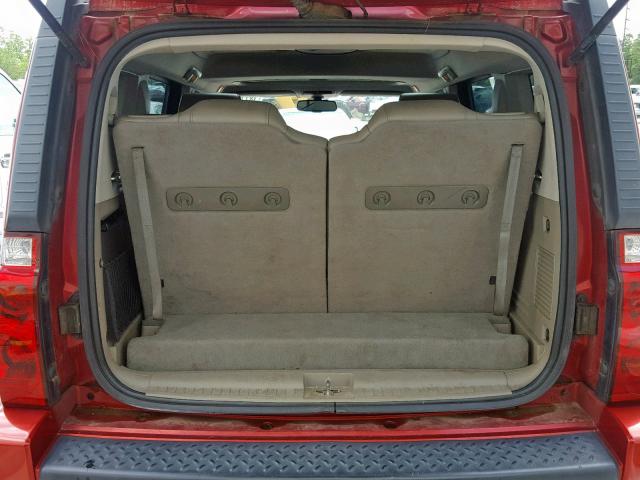 1J4RH4GT5AC114013 - 2010 JEEP COMMANDER RED photo 9