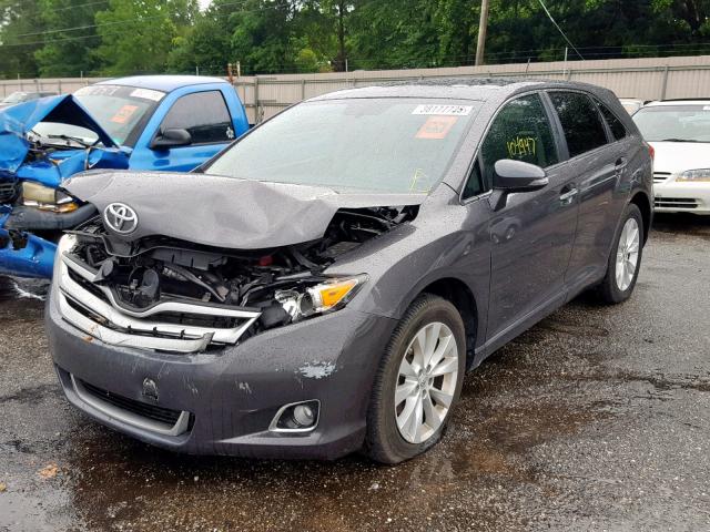 4T3ZA3BB6DU076618 - 2013 TOYOTA VENZA LE GRAY photo 2