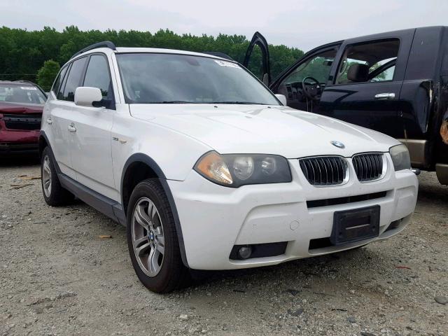 WBXPA93436WG82513 - 2006 BMW X3 3.0I WHITE photo 1