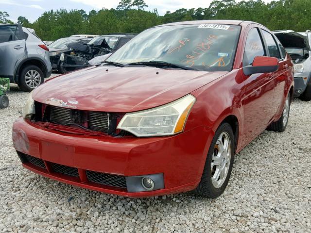 1FAHP36N19W122515 - 2009 FORD FOCUS SES RED photo 2