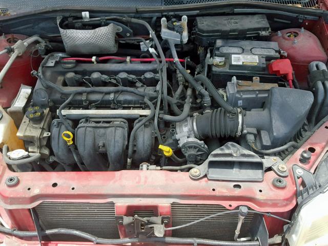 1FAHP36N19W122515 - 2009 FORD FOCUS SES RED photo 7