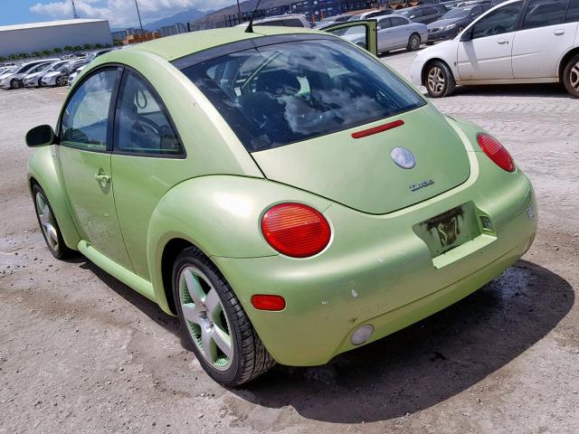 3VWCD21C93M417475 - 2003 VOLKSWAGEN NEW BEETLE მწვანე ფოტო 3