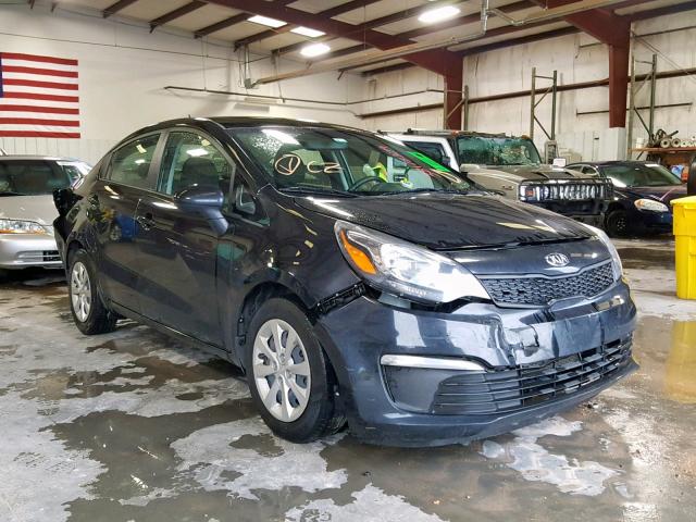 KNADM4A34H6049035 - 2017 KIA RIO LX BLACK photo 1