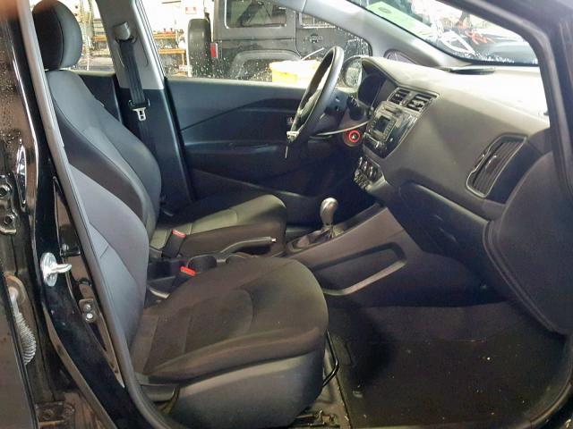 KNADM4A34H6049035 - 2017 KIA RIO LX BLACK photo 5