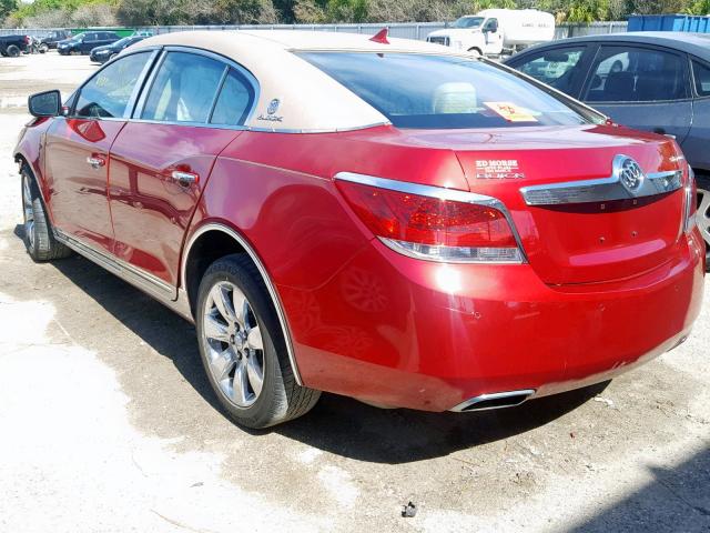 1G4GD5E39CF344619 - 2012 BUICK LACROSSE P RED photo 3