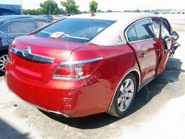 1G4GD5E39CF344619 - 2012 BUICK LACROSSE P RED photo 4