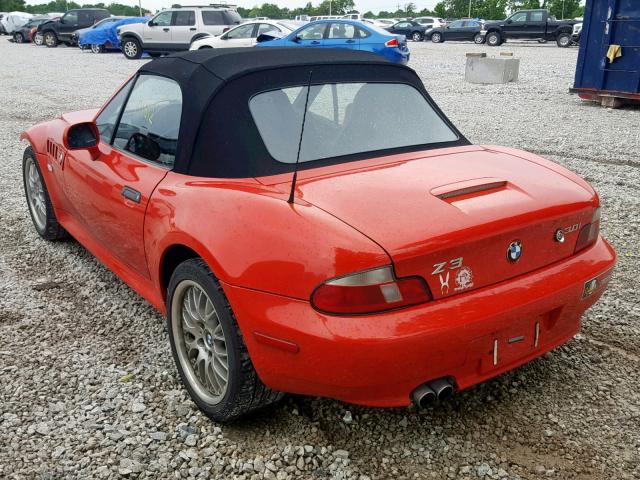 WBACN53491LL46331 - 2001 BMW Z3 3.0 RED photo 3