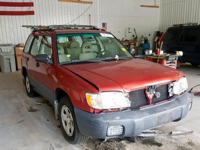 JF1SF63522H707659 - 2002 SUBARU FORESTER L RED photo 1