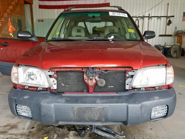 JF1SF63522H707659 - 2002 SUBARU FORESTER L RED photo 9