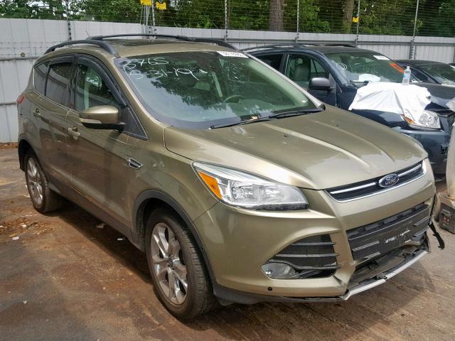 1FMCU0HX6DUC33765 - 2013 FORD ESCAPE SEL GREEN photo 1