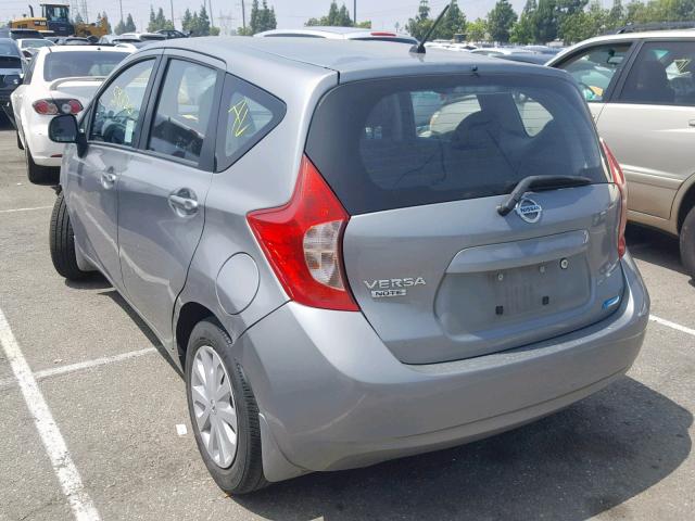 3N1CE2CP1EL433780 - 2014 NISSAN VERSA NOTE SILVER photo 3