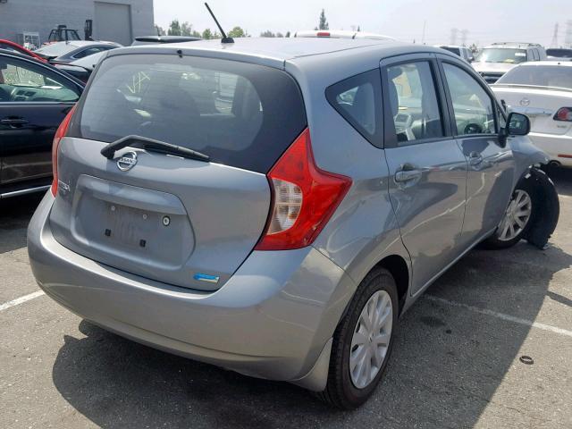 3N1CE2CP1EL433780 - 2014 NISSAN VERSA NOTE SILVER photo 4