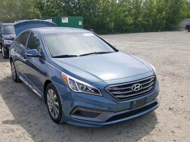 5NPE34AF5FH146526 - 2015 HYUNDAI SONATA SPO GRAY photo 1