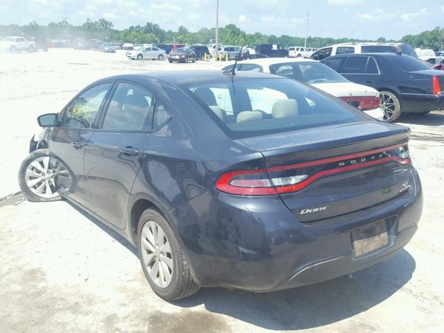 1C3CDFBB2ED924155 - 2014 DODGE DART SXT BLUE photo 3