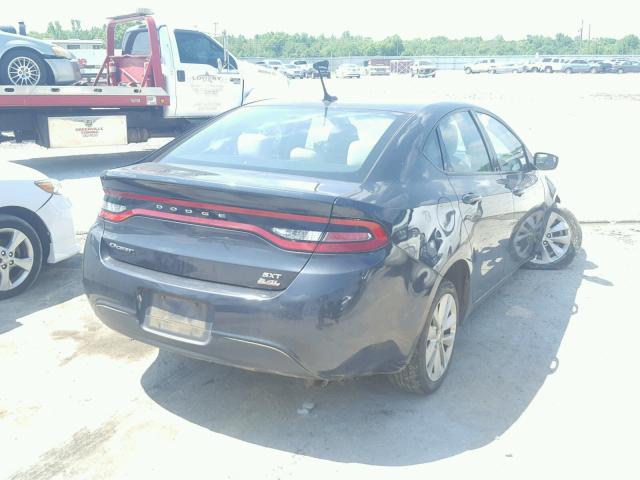 1C3CDFBB2ED924155 - 2014 DODGE DART SXT BLUE photo 4