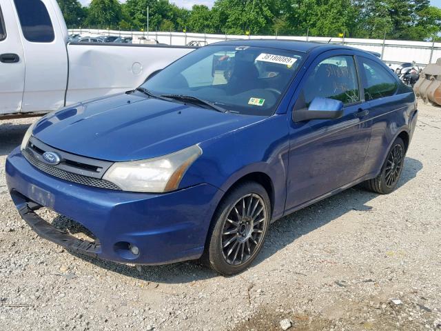 1FAHP33N19W262620 - 2009 FORD FOCUS SES BLUE photo 2