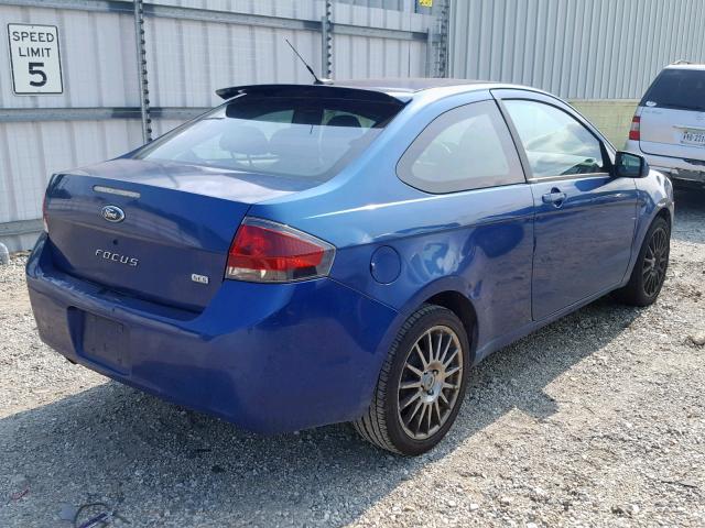 1FAHP33N19W262620 - 2009 FORD FOCUS SES BLUE photo 4