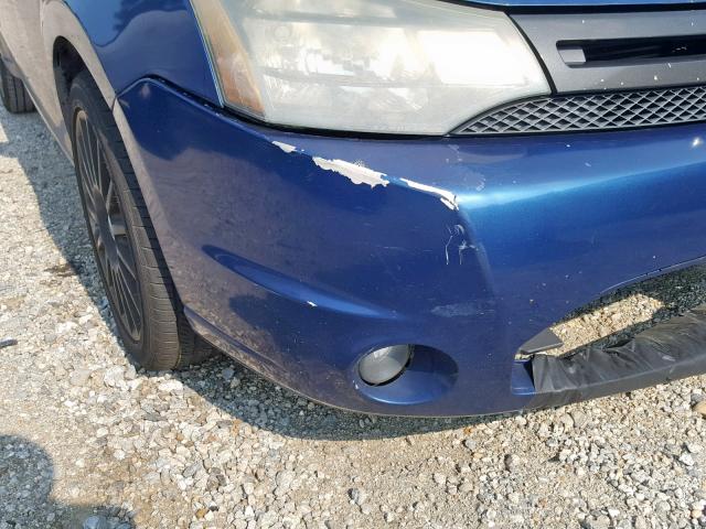 1FAHP33N19W262620 - 2009 FORD FOCUS SES BLUE photo 9