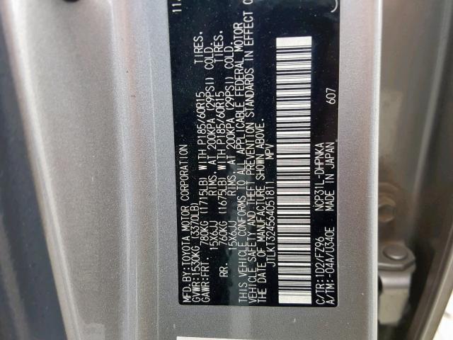 JTLKT324564051811 - 2006 TOYOTA SCION XB 银色 照片 10