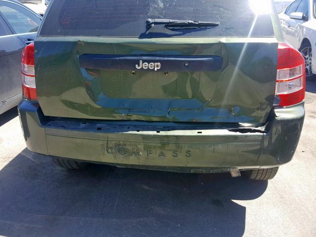 1J4FT47B69D134012 - 2009 JEEP COMPASS SP 绿色 照片 9