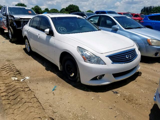 JN1CV6AP5DM721171 - 2013 INFINITI G37 BASE WHITE photo 1