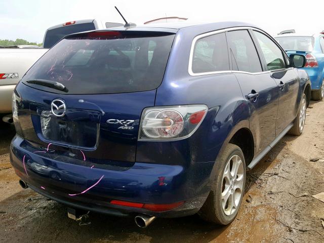 JM3ER4W32A0344359 - 2010 MAZDA CX-7 BLUE photo 4