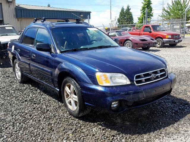 4S4BT62C836115730 - 2003 SUBARU BAJA SPORT BLUE photo 1