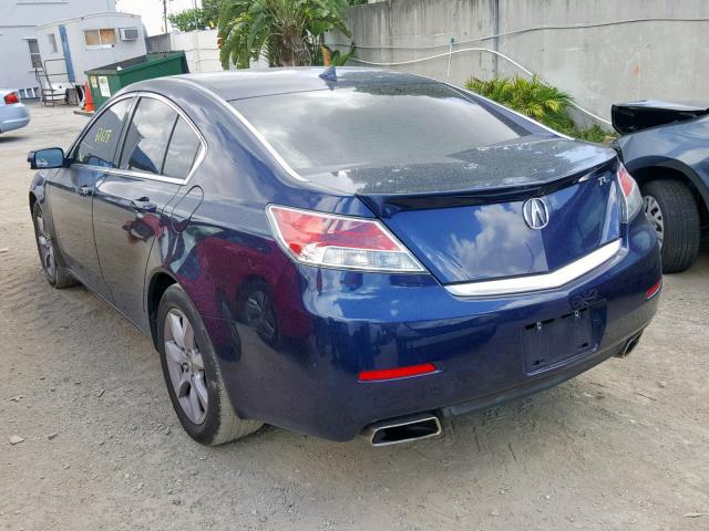 19UUA8F51DA009212 - 2013 ACURA TL TECH BLUE photo 3