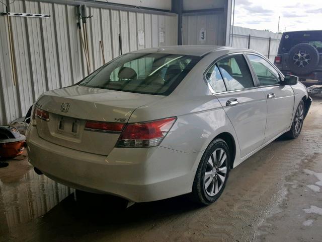 1HGCP3F87CA010970 - 2012 HONDA ACCORD EXL WHITE photo 4