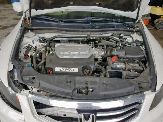 1HGCP3F87CA010970 - 2012 HONDA ACCORD EXL WHITE photo 7