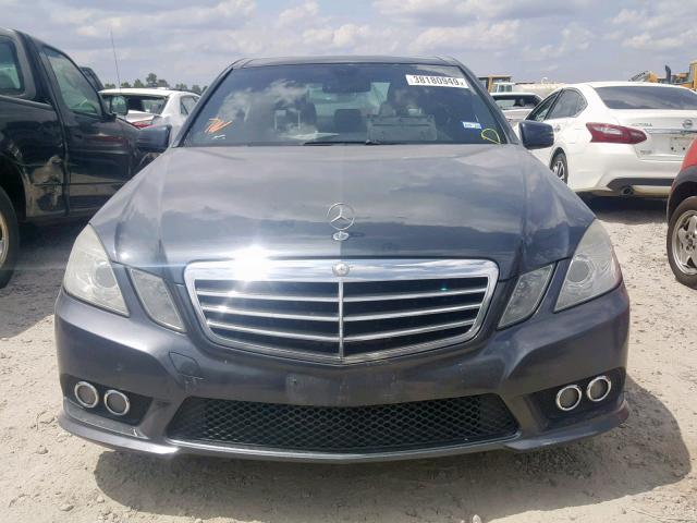 WDDHF5GB1AA028171 - 2010 MERCEDES-BENZ E 350 GRAY photo 9