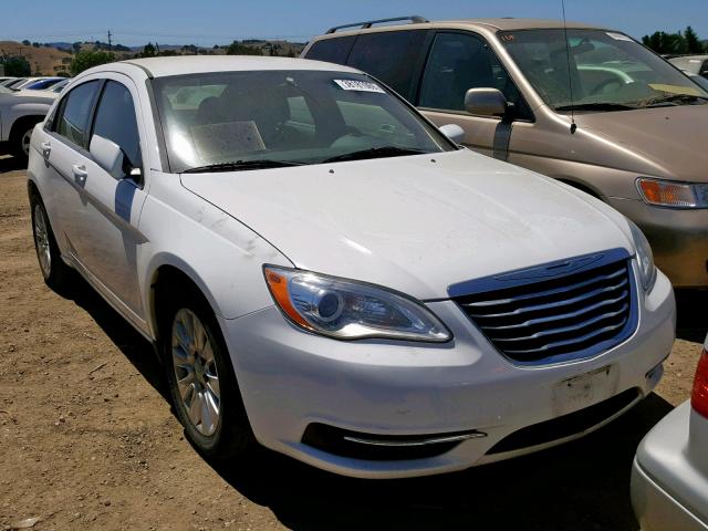 1C3CCBAB9EN205640 - 2014 CHRYSLER 200 LX WHITE photo 1