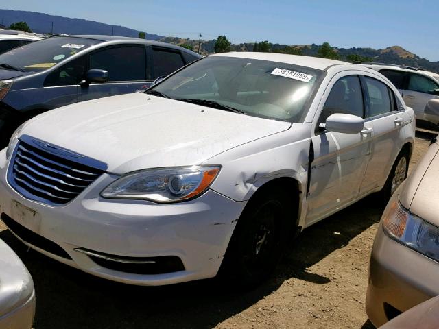 1C3CCBAB9EN205640 - 2014 CHRYSLER 200 LX WHITE photo 2