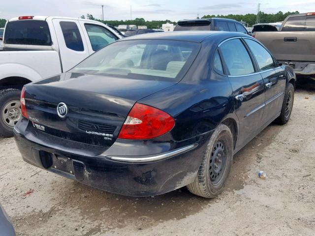 2G4WC582981291887 - 2008 BUICK LACROSSE C BLACK photo 4