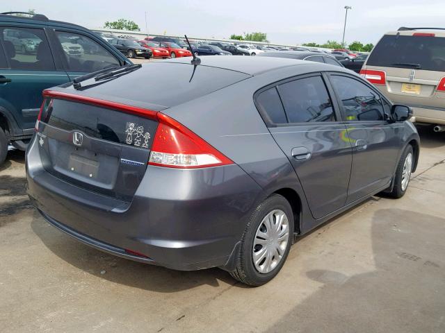 JHMZE2H56BS001678 - 2011 HONDA INSIGHT LX GRAY photo 4