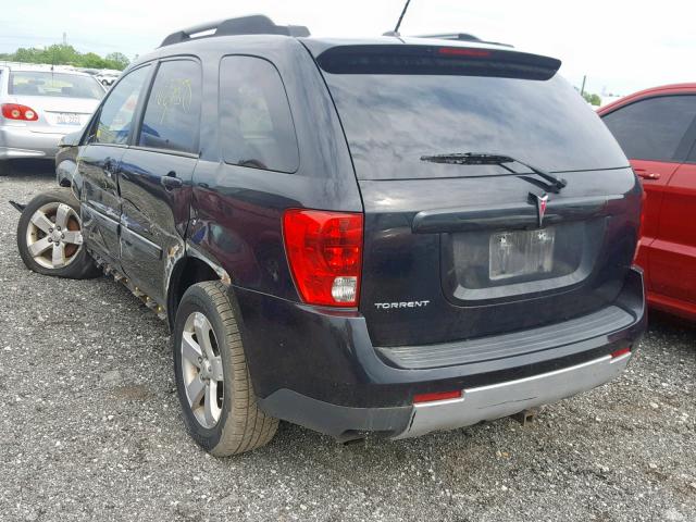 2CKDL33F586066257 - 2008 PONTIAC TORRENT BLACK photo 3