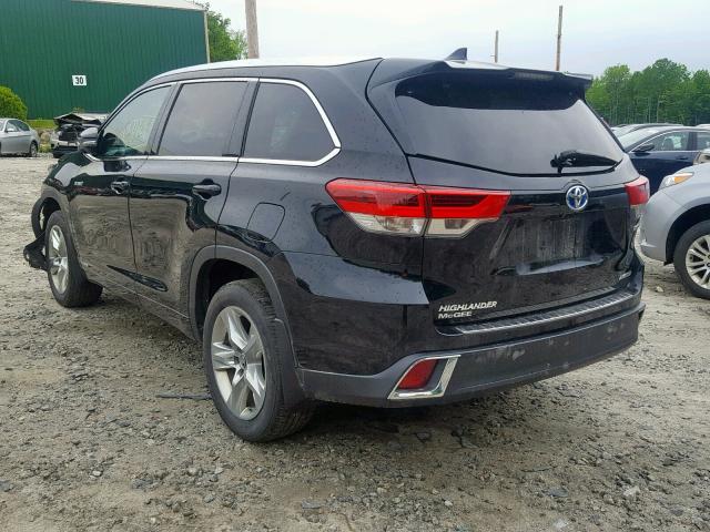 5TDDGRFH7JS040184 - 2018 TOYOTA HIGHLANDER BLACK photo 3