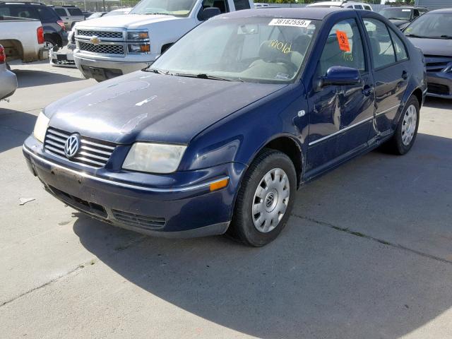 3VWRA69M44M095515 - 2004 VOLKSWAGEN JETTA GL BLUE photo 2