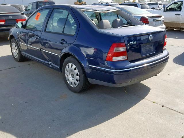 3VWRA69M44M095515 - 2004 VOLKSWAGEN JETTA GL BLUE photo 3