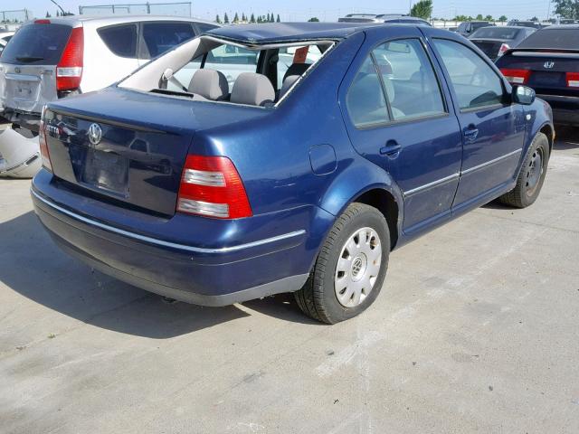 3VWRA69M44M095515 - 2004 VOLKSWAGEN JETTA GL BLUE photo 4