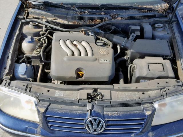 3VWRA69M44M095515 - 2004 VOLKSWAGEN JETTA GL BLUE photo 7