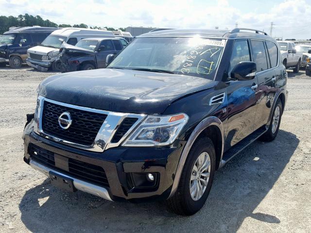 JN8AY2ND9H9002796 - 2017 NISSAN ARMADA SV BLACK photo 2