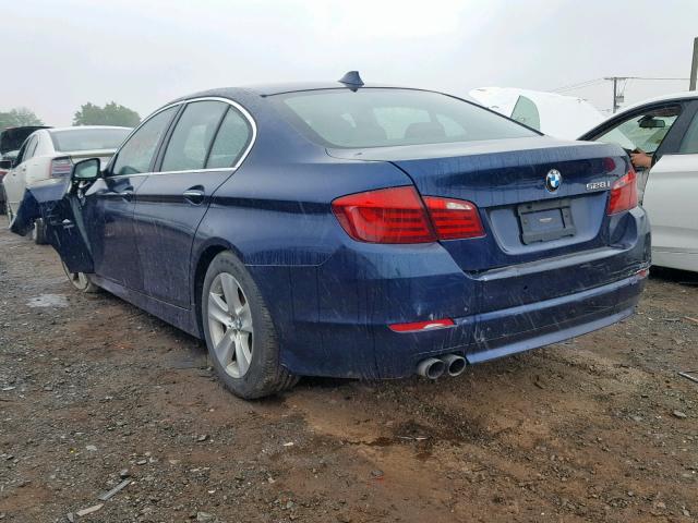 WBAXH5C53CDW10982 - 2012 BMW 528 XI BLUE photo 3